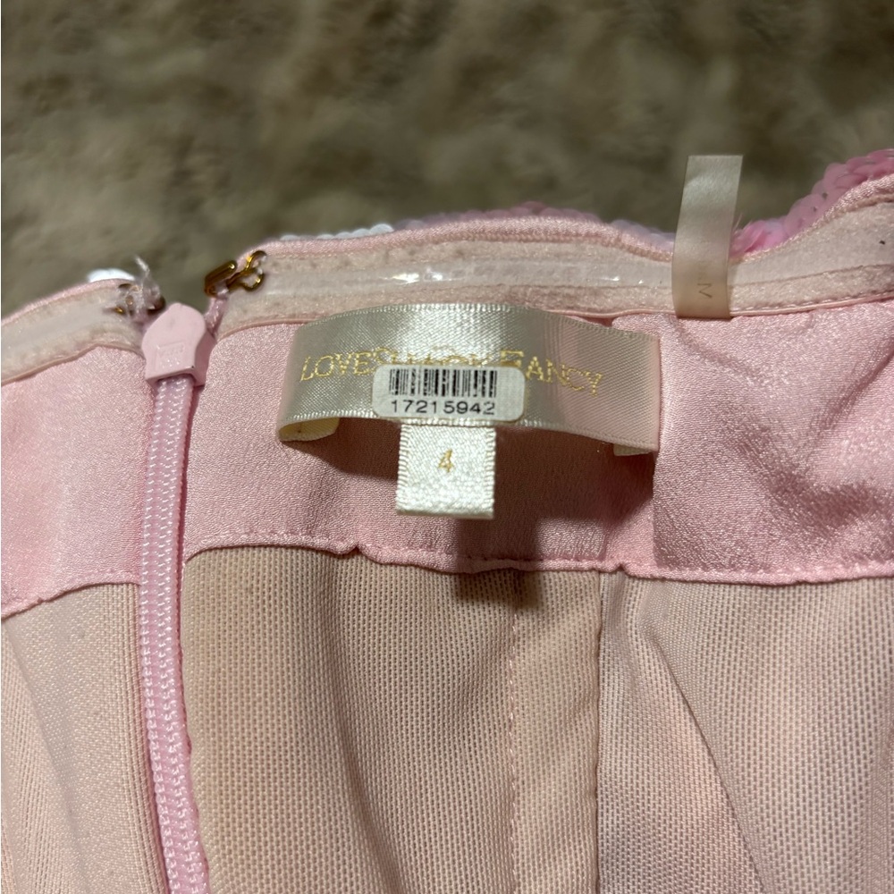 LoveShackFancy Strapless Pink Floral Dress - Picture 9 of 11